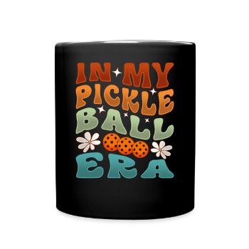 À l’époque du pickleball - Mug uni - noir - Devant