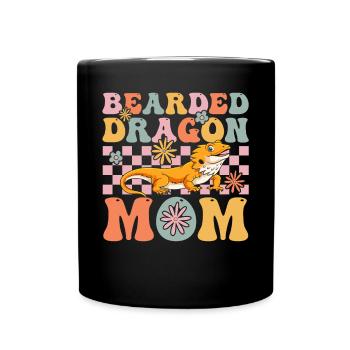 Groovy Eidechsenliebhaber - Tasse einfarbig - Schwarz - Vorne