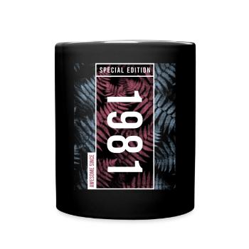 Special Edition 1981 Birthday Urban Graphic - Full Colour Mug - black - Front
