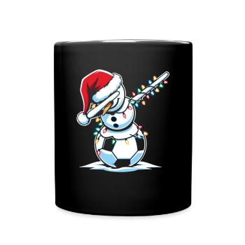 Schneemann Dabbing Schneemann Dab Schneemänner - Tasse einfarbig - Schwarz - Vorne