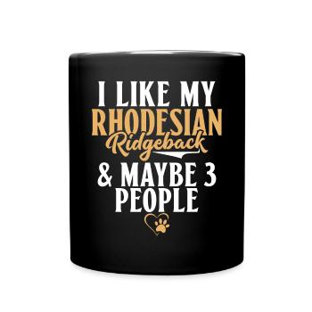 Rhodesian Ridgeback Gifts - Full Colour Mug - black - Front