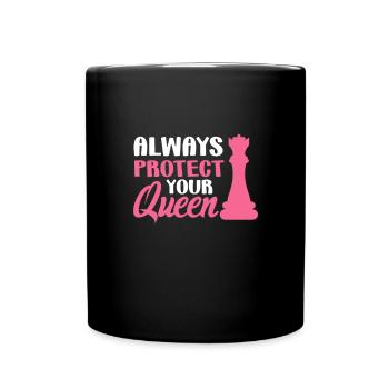Chess Chessboard Checkmate Chess Player - Full Colour Mug - black - Front