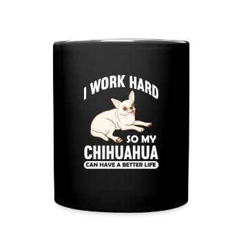 Chihuahua Dog Dog School Dog Owner Gift - Full Colour Mug - black - Front