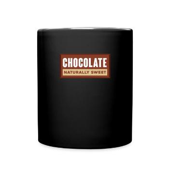 Chocolate Chocolate Food Cocoa Gift - Full Colour Mug - black - Front