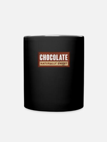 Schokolade - Tasse einfarbig - Schwarz