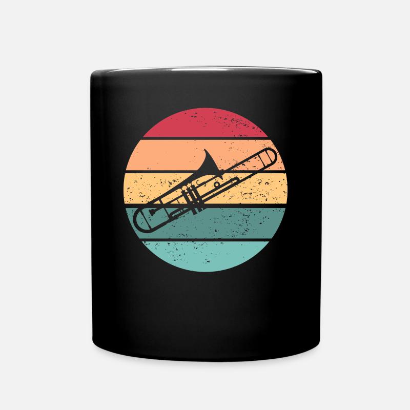 Trombone Sunset Posbone Player School BandBandlieb - Tasse einfarbig - Schwarz