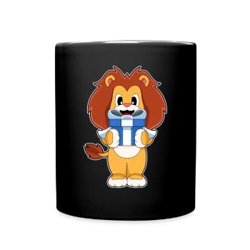 Forfait Noël Lion - Mug uni - noir - Devant