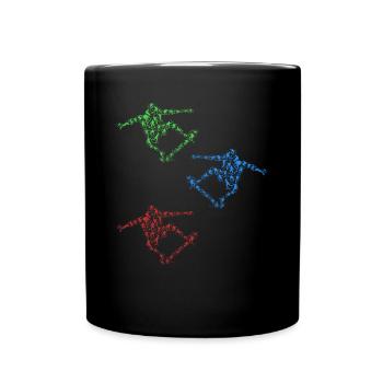Skateboard Silhouette Skatepark Skateboarder Si - Mug uni - noir - Devant