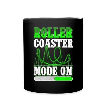 Roller Coaster Roller Coaster Gift - Full Colour Mug - black - Front