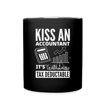 Drôle de cadeau comptable de conseiller fiscal - Mug uni - noir - Devant