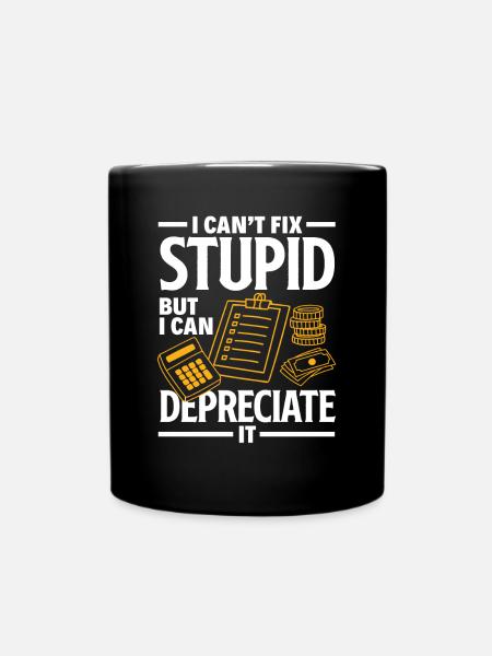 Lustiges Steuerberater Buchhalter Geschenk - Tasse einfarbig - Schwarz