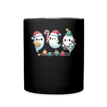 Ghosts for Christmas Christmas Ghosts - Full Colour Mug - black - Front