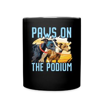 Greyhound Racing Dog Breed Race Greyhound Owner - Tasse einfarbig - Schwarz - Vorne