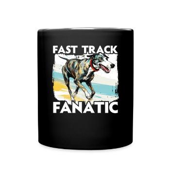 Greyhound Racing Dog Breed Race Greyhound Owner - Tasse einfarbig - Schwarz - Vorne