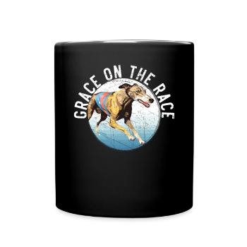 Greyhound Racing Dog Race Greyhound Race Propriétaire de lévrier - Mug uni - noir - Devant