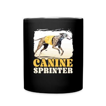Greyhound Racing Dog Race Greyhound Race Propriétaire de lévrier - Mug uni - noir - Devant
