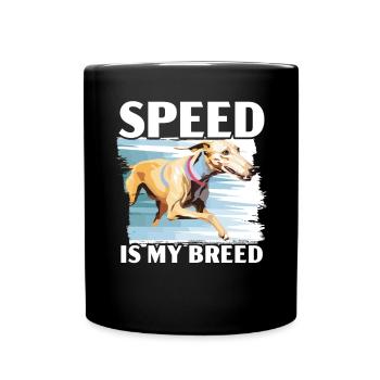 Greyhound Racing Dog Race Greyhound Race Propriétaire de lévrier - Mug uni - noir - Devant
