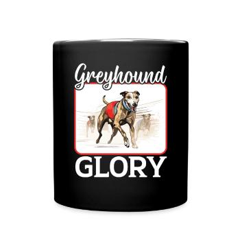 Greyhound Racing Dog Race Greyhound Race Propriétaire de lévrier - Mug uni - noir - Devant
