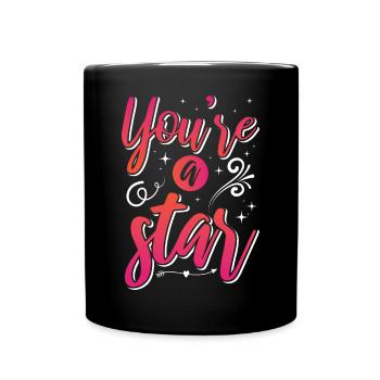 Soyez vous-même ! Confiance en soi, pensée positive, motivation - Mug uni - noir - Devant