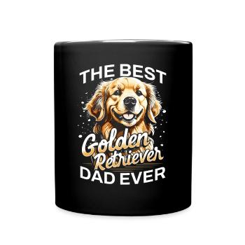 Best Golden Retriever Dad Ever - Full Colour Mug - black - Front