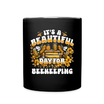 Beekeeper Beekeeping Bee Honey - Full Colour Mug - black - Front