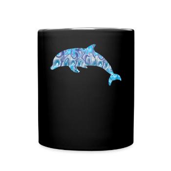 Dolphin - Tasse einfarbig - Schwarz - Vorne