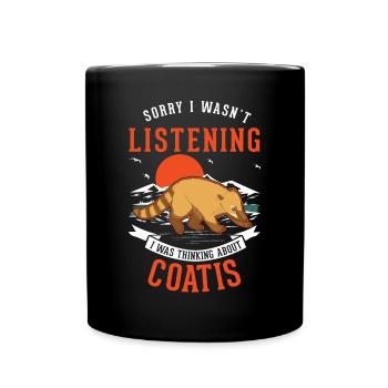 Coati Gift Proboscis Bear Coati - Full Colour Mug - black - Front