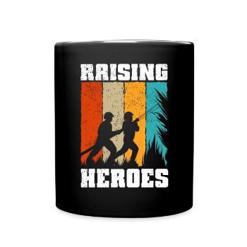 Firefighter Mother Fire Brigade Mother - Full Colour Mug - black - Front