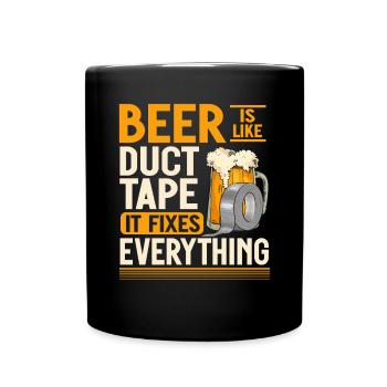 Duct Tape Duct Tape Artisan Masking Tape - Full Colour Mug - black - Front