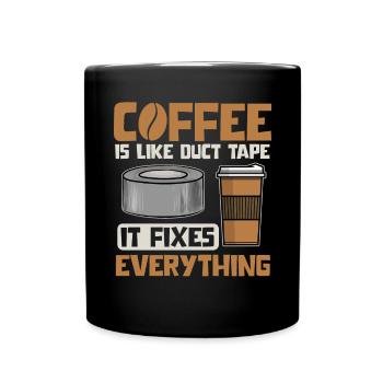 Duct Tape Duct Tape Artisan Masking Tape - Full Colour Mug - black - Front