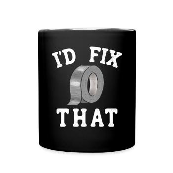 Duct Tape Duct Tape Artisan Masking Tape - Full Colour Mug - black - Front