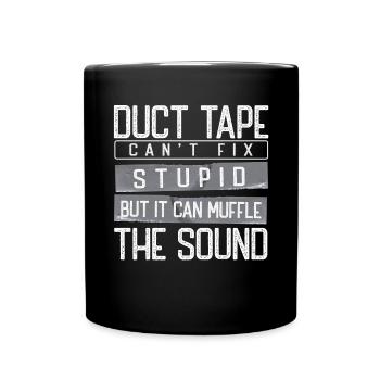 Duct Tape Duct Tape Artisan Masking Tape - Full Colour Mug - black - Front