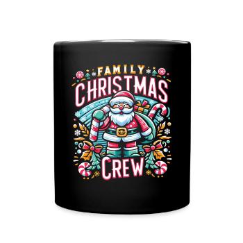 Family Christmas Crew - Full Colour Mug - black - Front