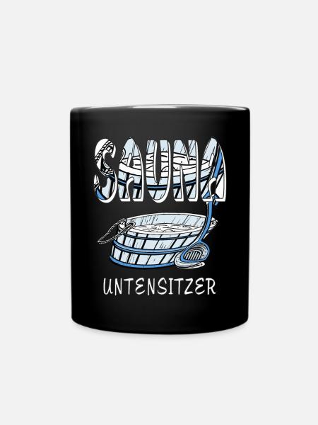 SAUNA UNTENSITZER - Tasse einfarbig - Schwarz