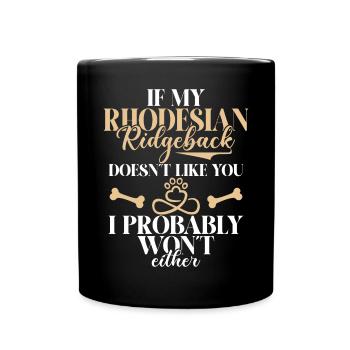 Cadeaux Rhodesian Ridgeback - Mug uni - noir - Devant