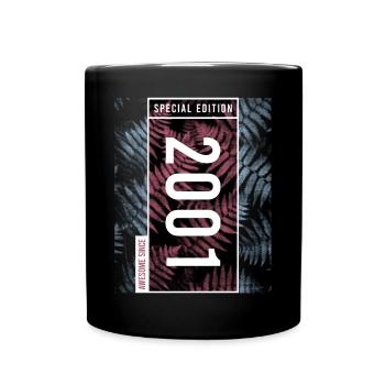 Special Edition 2001 Birthday Urban Graphic - Full Colour Mug - black - Front