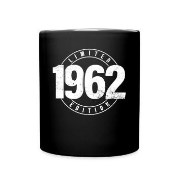 Limited Edition 1962 Year of Birth Urban Birthday - Full Colour Mug - black - Front