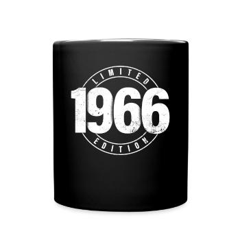 Limited Edition 1966 Year of Birth Urban Birthday - Full Colour Mug - black - Front