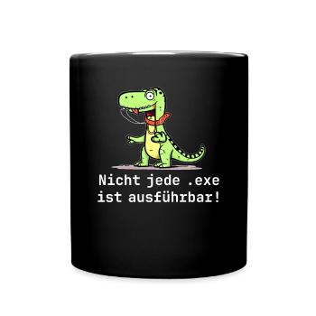 Programmierer Spruch Informatik Computer Geek - Tasse einfarbig - Schwarz - Vorne