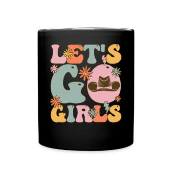 Groovy Bride Bridal Shower Bachelorette Party - Full Colour Mug - black - Front