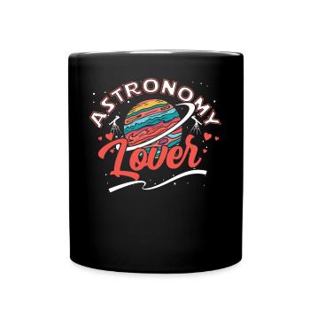 Astronomie - Tasse einfarbig - Schwarz - Vorne