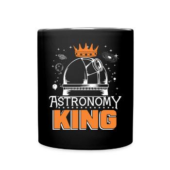 Liebe zur Astronomie - Tasse einfarbig - Schwarz - Vorne