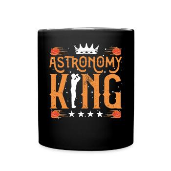 Astrophysik-König - Tasse einfarbig - Schwarz - Vorne