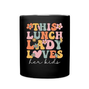Groovy Cafeteria-Arbeiter - Tasse einfarbig - Schwarz - Vorne