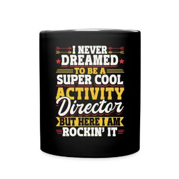 Funny Activity Director - Tasse einfarbig - Schwarz - Vorne