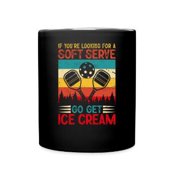 Vous cherchez un service doux ? Allez chercher de la crème glacée ! - Mug uni - noir - Devant