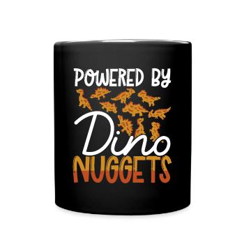 Angetrieben Von Dino Nuggets - Tasse einfarbig - Schwarz - Vorne