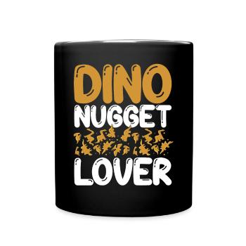 Dino-nugget-liebhaber - Tasse einfarbig - Schwarz - Vorne