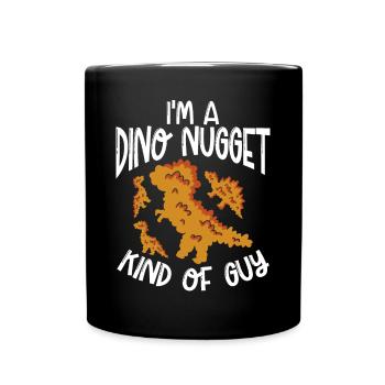 Ich Bin Ein Dino nugget typ. - Tasse einfarbig - Schwarz - Vorne