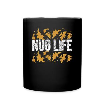 Dino Nug Life - Tasse einfarbig - Schwarz - Vorne